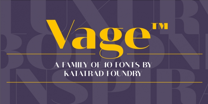 Vage font preview