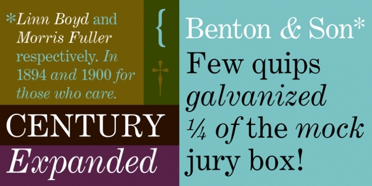 Century Expanded font preview