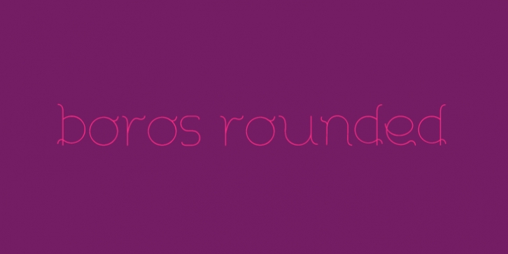 Boros Rounded font preview