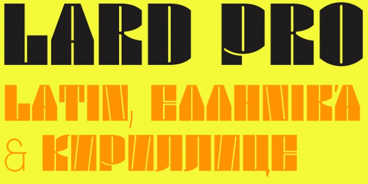 Lard Pro font preview