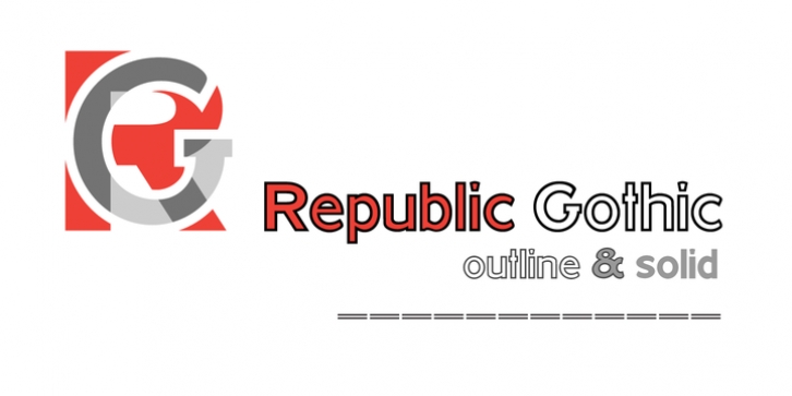 HWT Republic Gothic font preview