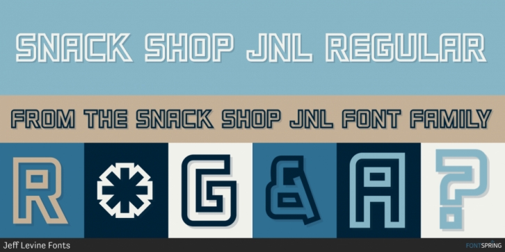 Snack Shop JNL font preview