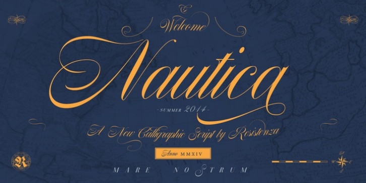 Nautica font preview