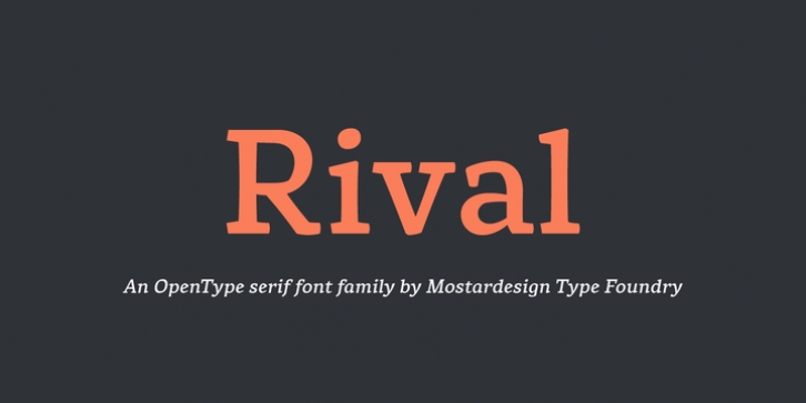 Rival font preview