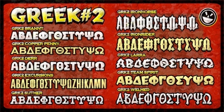 Greek Font Set 2 font preview