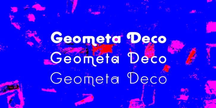 Geometa Rounded Deco font preview