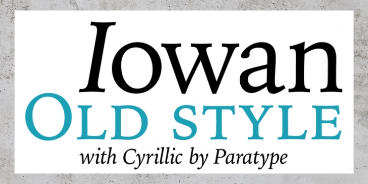 Iowan Old Style font preview