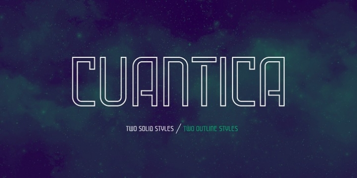 Cuantica font preview