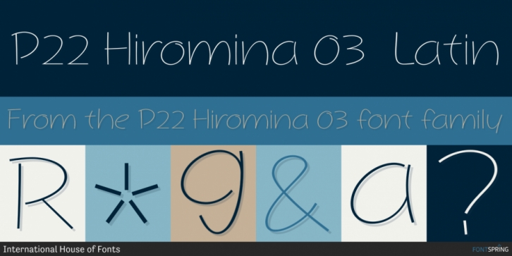 P22 Hiromina 03 font preview