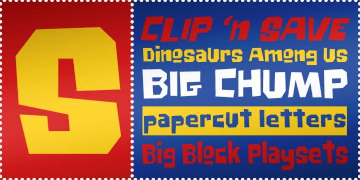 Big Chump BTN font preview
