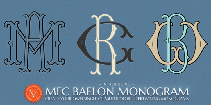 MFC Baelon Monogram font preview
