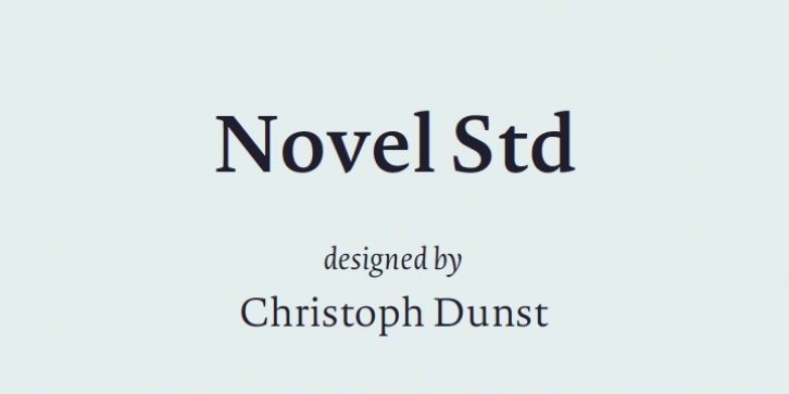 Novel Std font preview