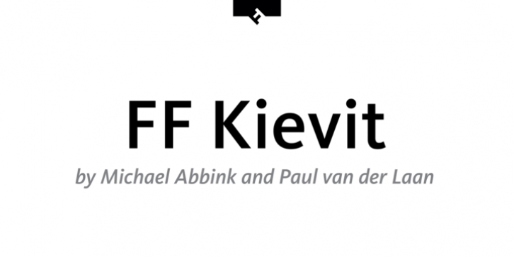 FF Kievit font preview