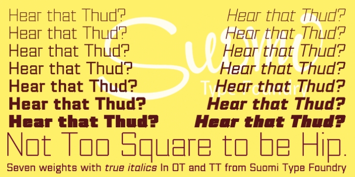 Thud font preview