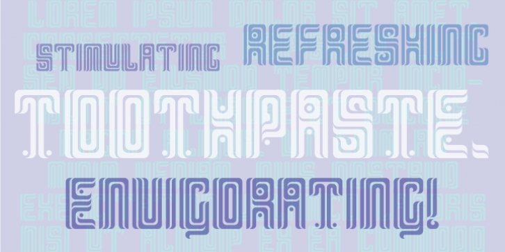 Toothpaste font preview