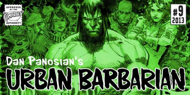 Urban Barbarian font preview