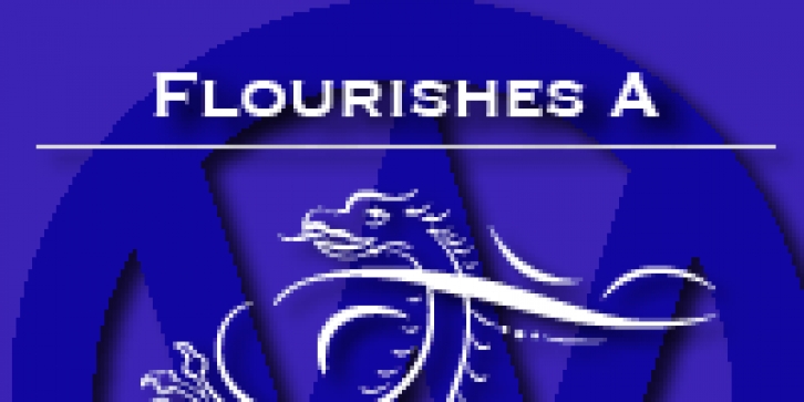 FlourishesA font preview