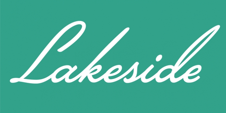 Lakeside font preview