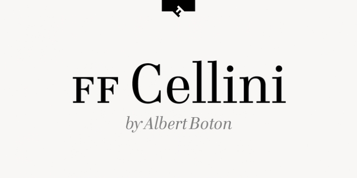 FF Cellini Titling Pro font preview