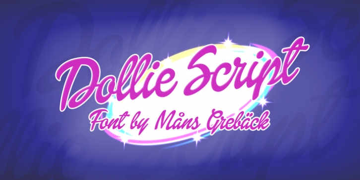Dollie Script font preview