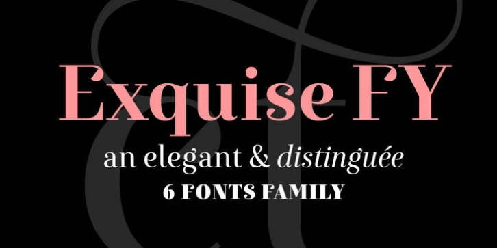 Exquise FY font preview