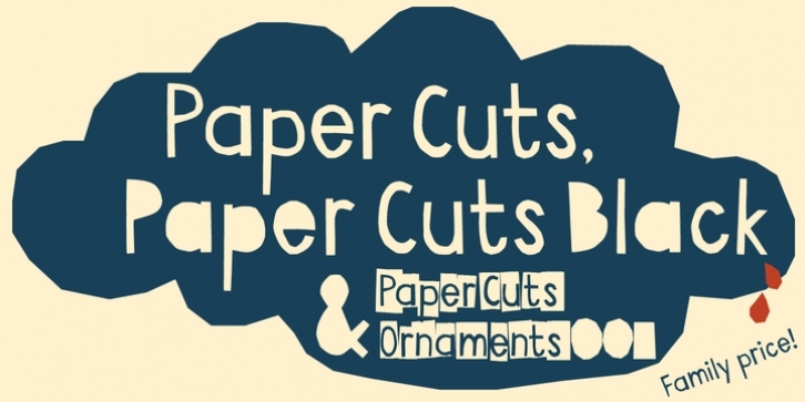 Paper Cuts font preview