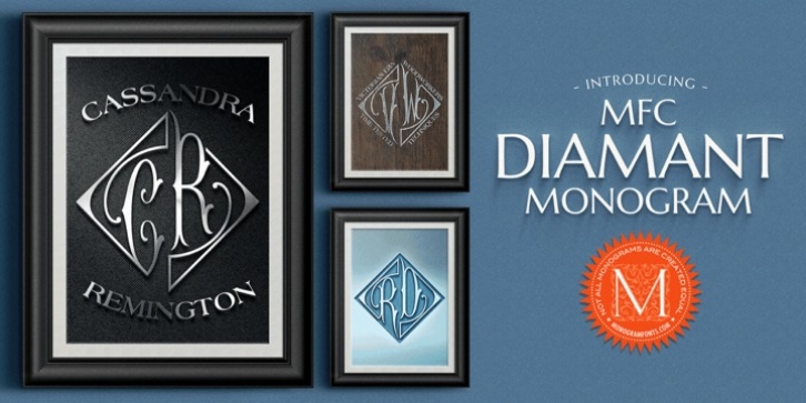 MFC Diamant Monogram font preview