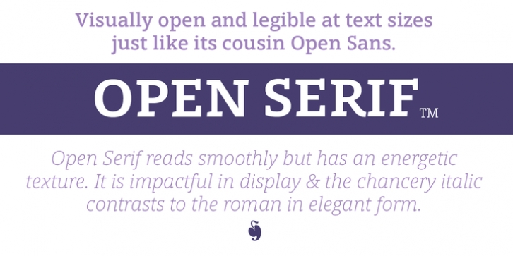 Open Serif font preview