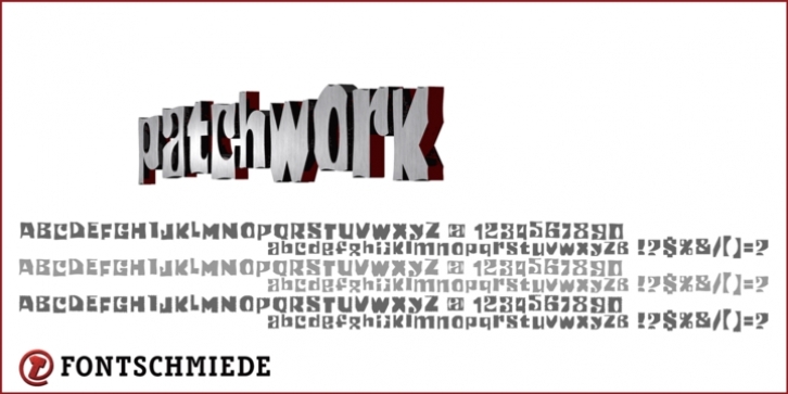 Patchwork font preview