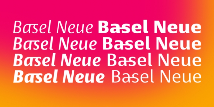 Basel Neue font preview