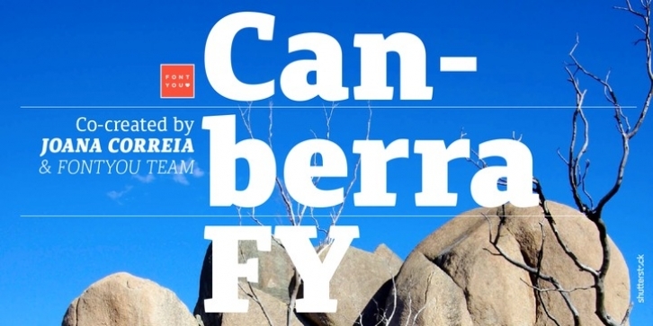 Canberra FY font preview