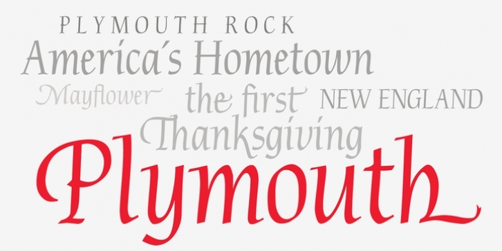 P22 Plymouth font preview