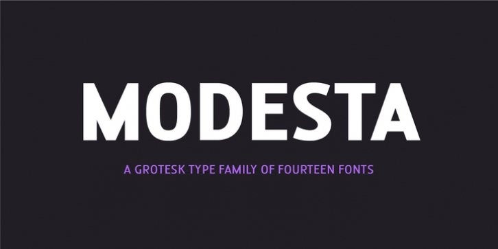 Modesta font preview