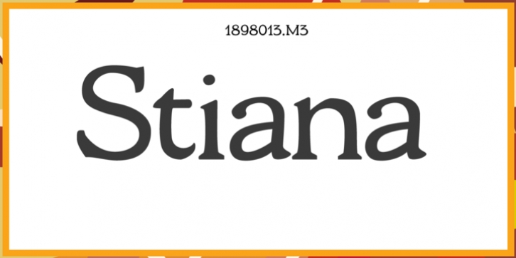 Stiana font preview