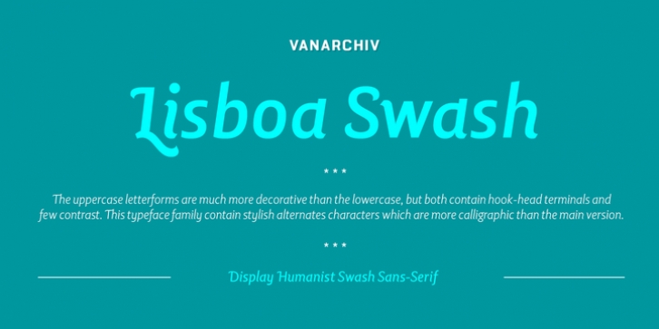 Lisboa Swash font preview
