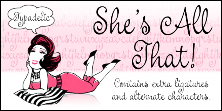 Shes All That font preview