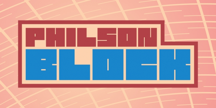 philson block font preview