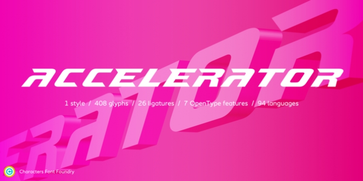 Accelerator font preview
