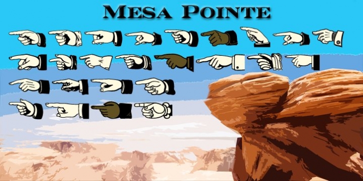 Mesa Pointe font preview