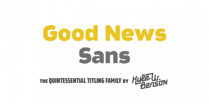 Good News Sans font preview