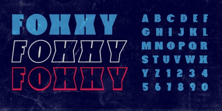 Foxxy font preview