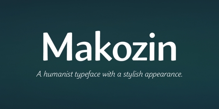 Makozin font preview