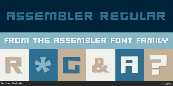 Assembler font preview