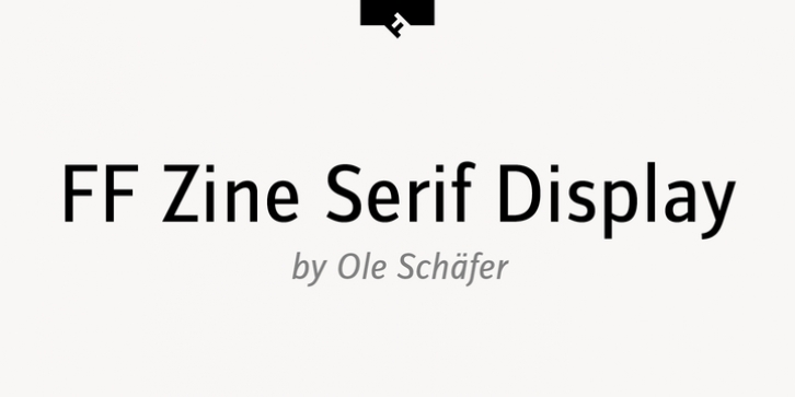 FF Zine Serif Display font preview
