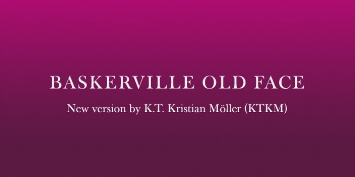 Baskerville Old Face KTKM font preview
