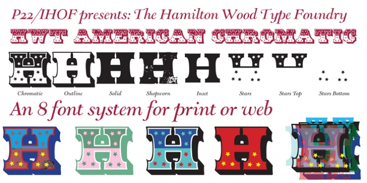 HWT American Chromatic font preview