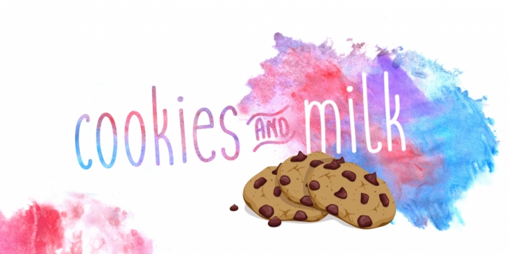 cookies&milk font preview