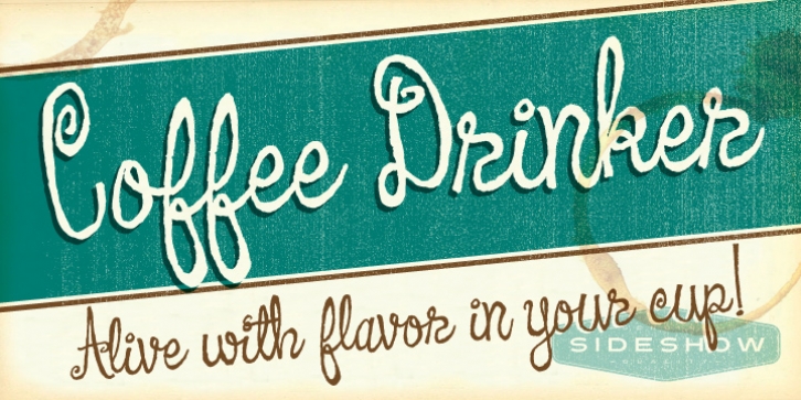 Coffee Drinker font preview