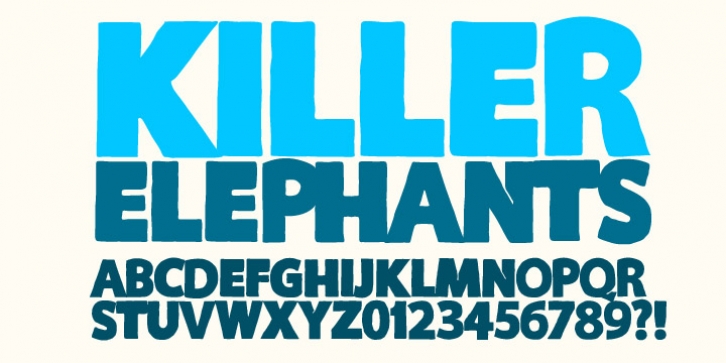 Killer Elephant font preview