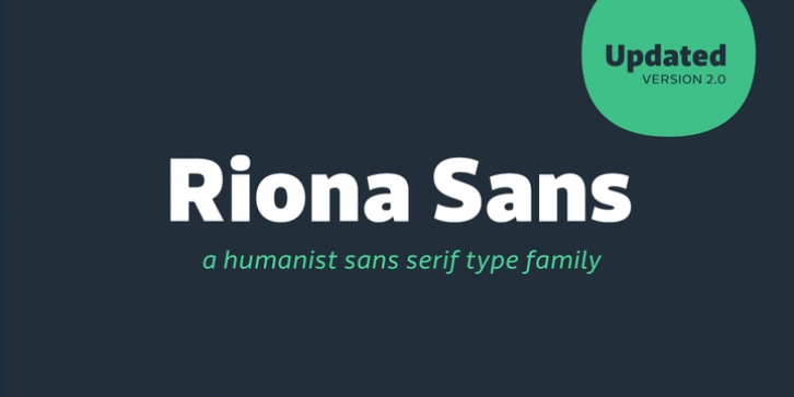 Riona Sans font preview